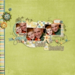 A Digital Layout: Cole and Daddy