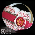 Valentine’s Day Heart Cup Papercraft Template