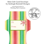 12 Days Blog Hop: Free Printable Gift Card Envelope