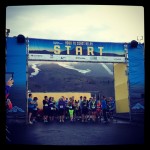 Mt. Hood can be seen behind the starting line!