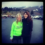 Me and my friend Tina! It was so much fun to see her throughout the relay!