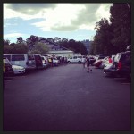 Waiting at the Van exchange at Oaks Amusement Park in Portland