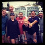 My van mates!  We had such an awesome time!!  (L-R: Amanda, Mark, me, Eddie, Patrick, Mike and Devin - who started out with a Duck Dynasty beard and shaved a chunk off as he finished each leg. Hysterical!)